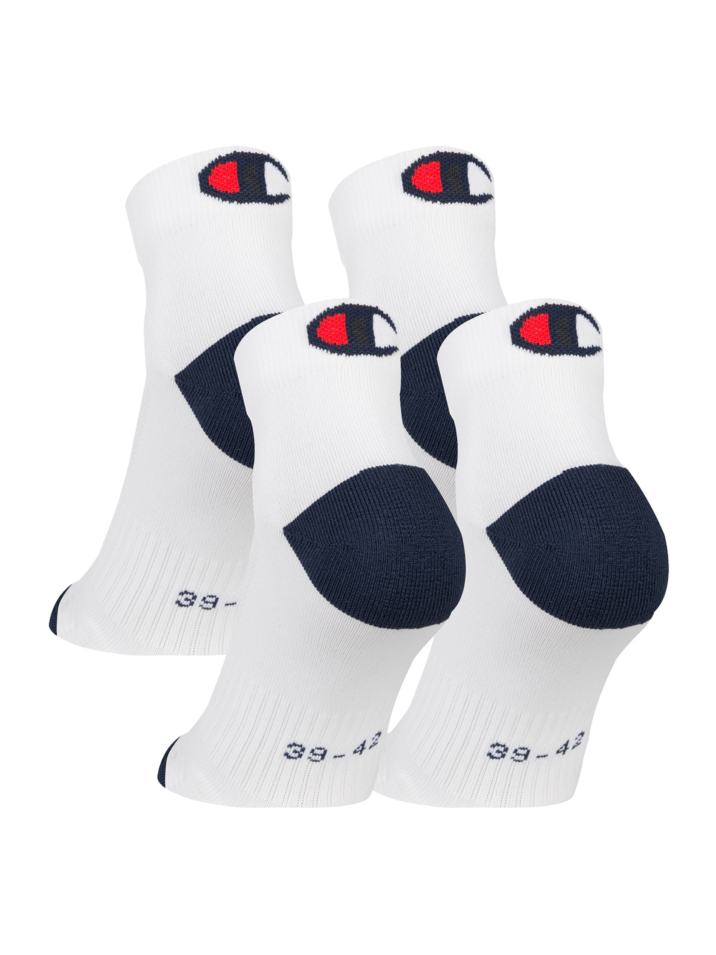 Champion Authentic Athletic Apparel Sneakersocken 4er-Pack Ankle Socks Performance in Weiß 
