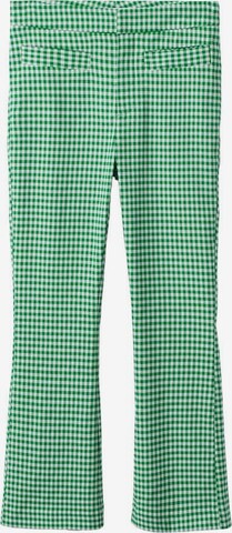 MANGO Bootcut Kalhoty 'Trompy' – zelená: přední strana