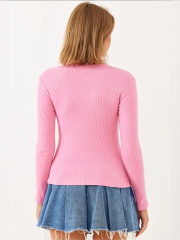 T-shirt Bianco Lucci en rose