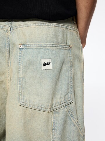 Pull&Bear Wide leg Jeans in Blauw