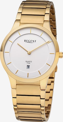 REGENT Analog Watch in Gold: front