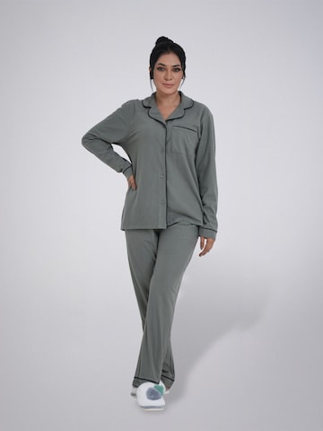 LEAFLETIC - Pijama 'Leafletic Women’s Nightwear Long set' en verde