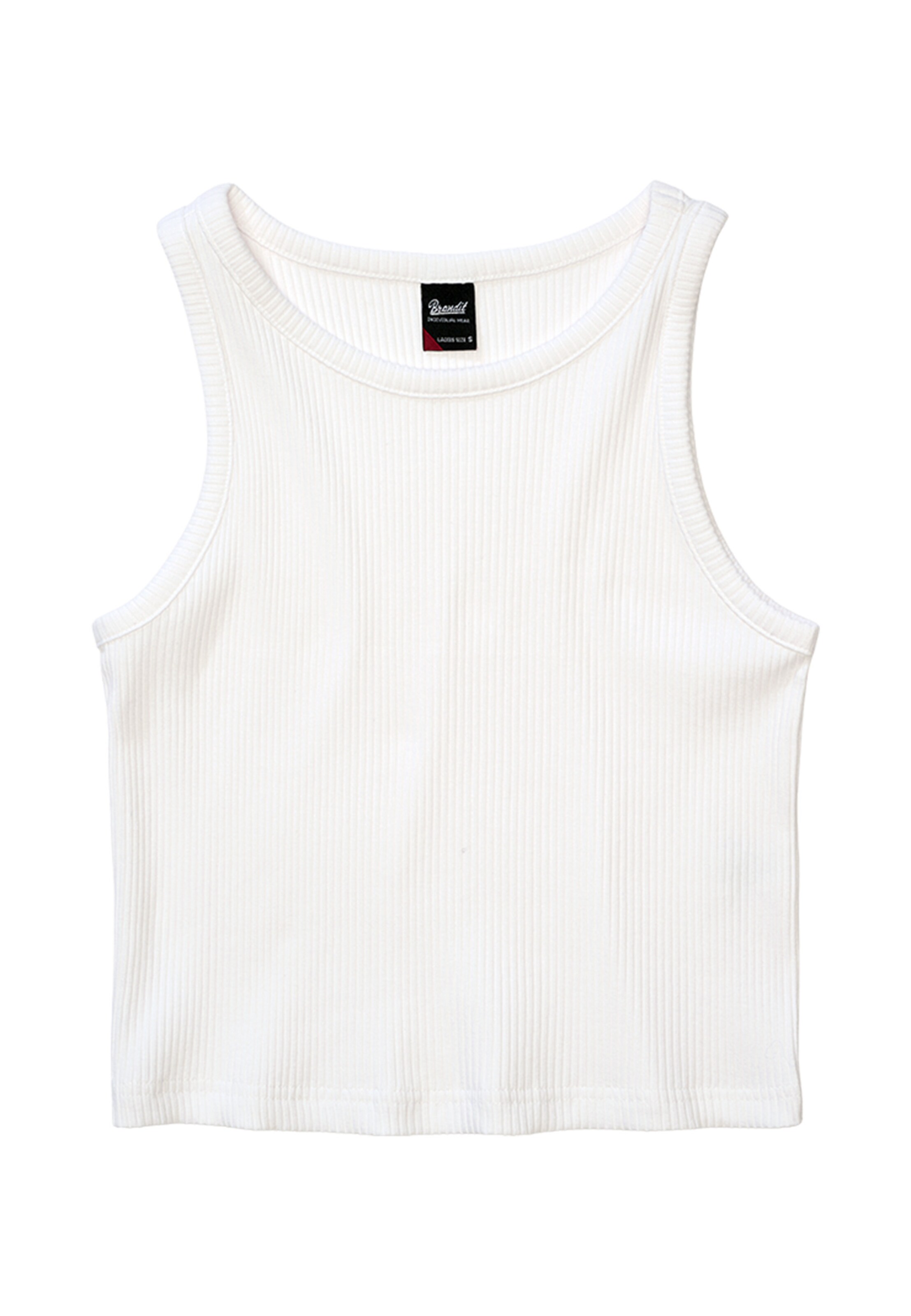 Top 'Ela' di Brandit in bianco: frontale