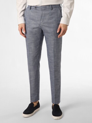 Finshley & Harding Regular Pantalon ' Mitch ' in Blauw: voorkant