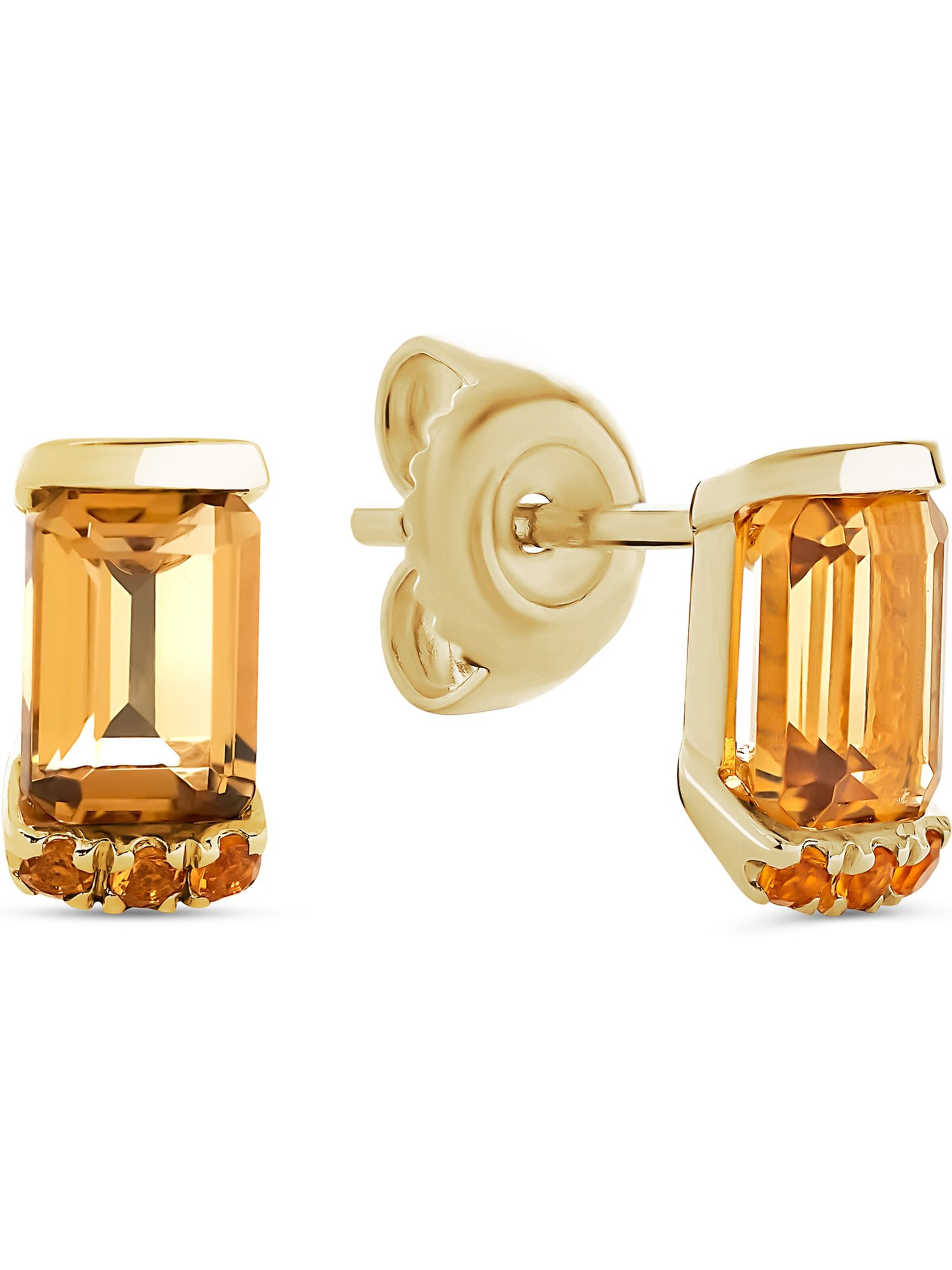 CHRIST Earrings in Gold: front