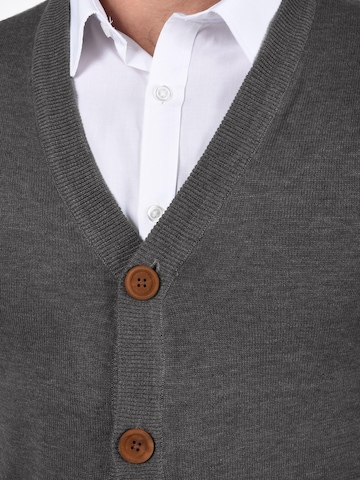 BLEND Knit cardigan 'Lennard' in Grey