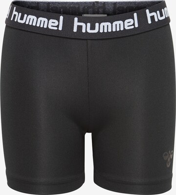 Hummel Skinny Hlače | črna barva: sprednja stran