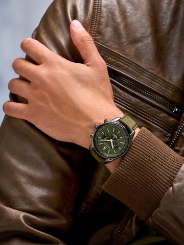 SWISS MILITARY HANOWA Analog watch 'Afterburn' in Green