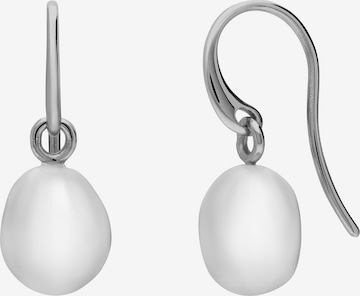 Lucardi Earrings 'Klassisch' in Silver: front