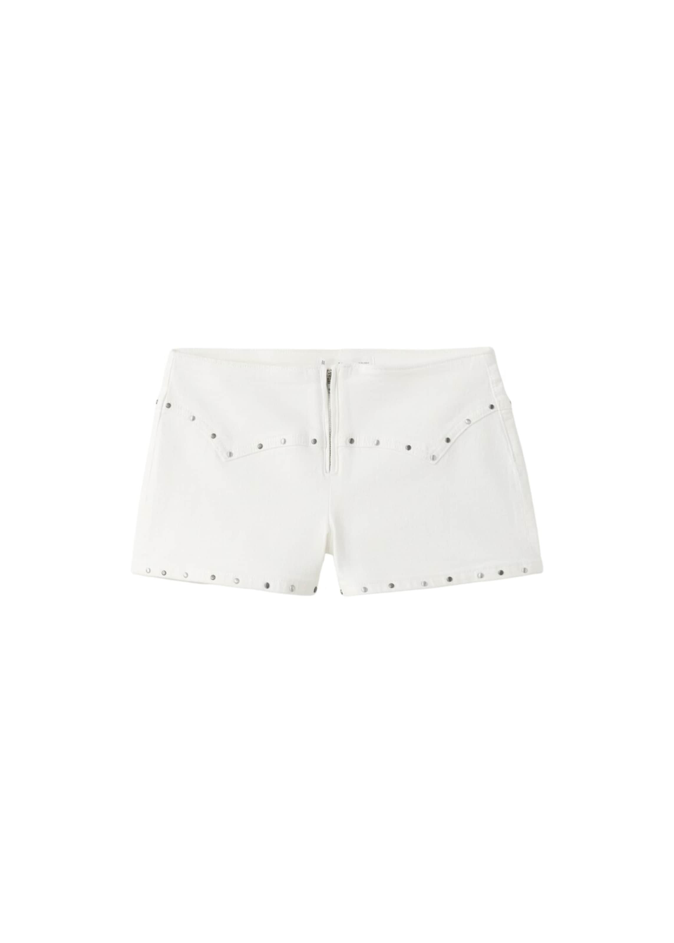 MANGO TEEN Regular Shorts 'Brooke' in Weiß: Vorderseite