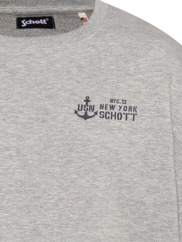 Schott NYC Sweatshirt in Grey