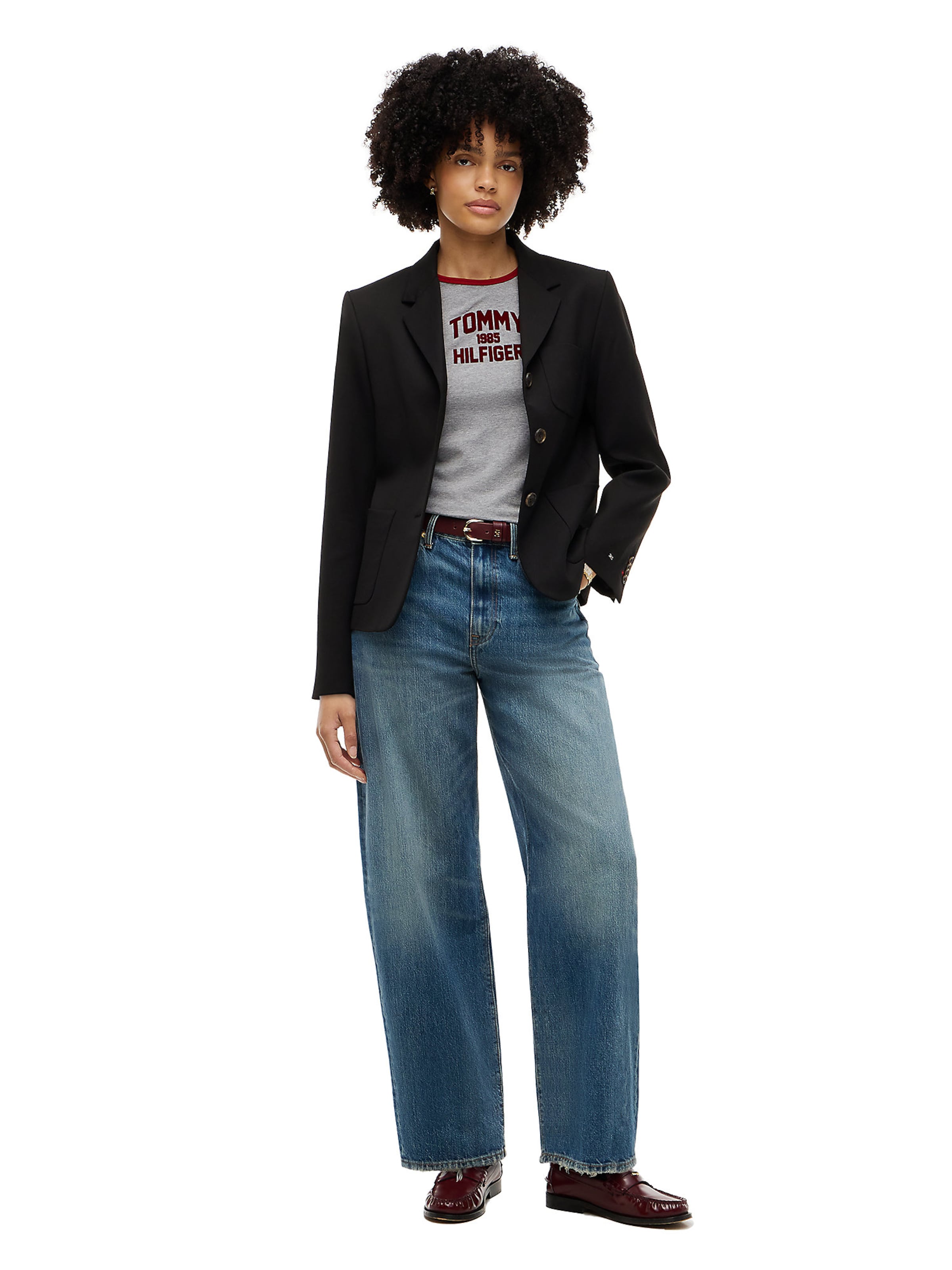 TOMMY HILFIGER Blazer in Schwarz