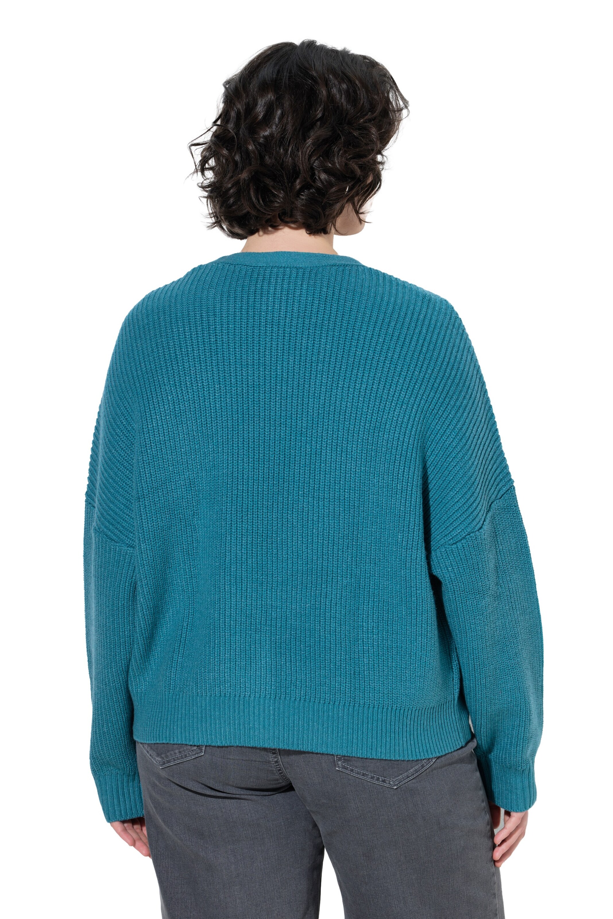 Ulla Popken Strickjacke in Blau