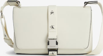 Calvin Klein Jeans - Mala de ombro em branco: frente