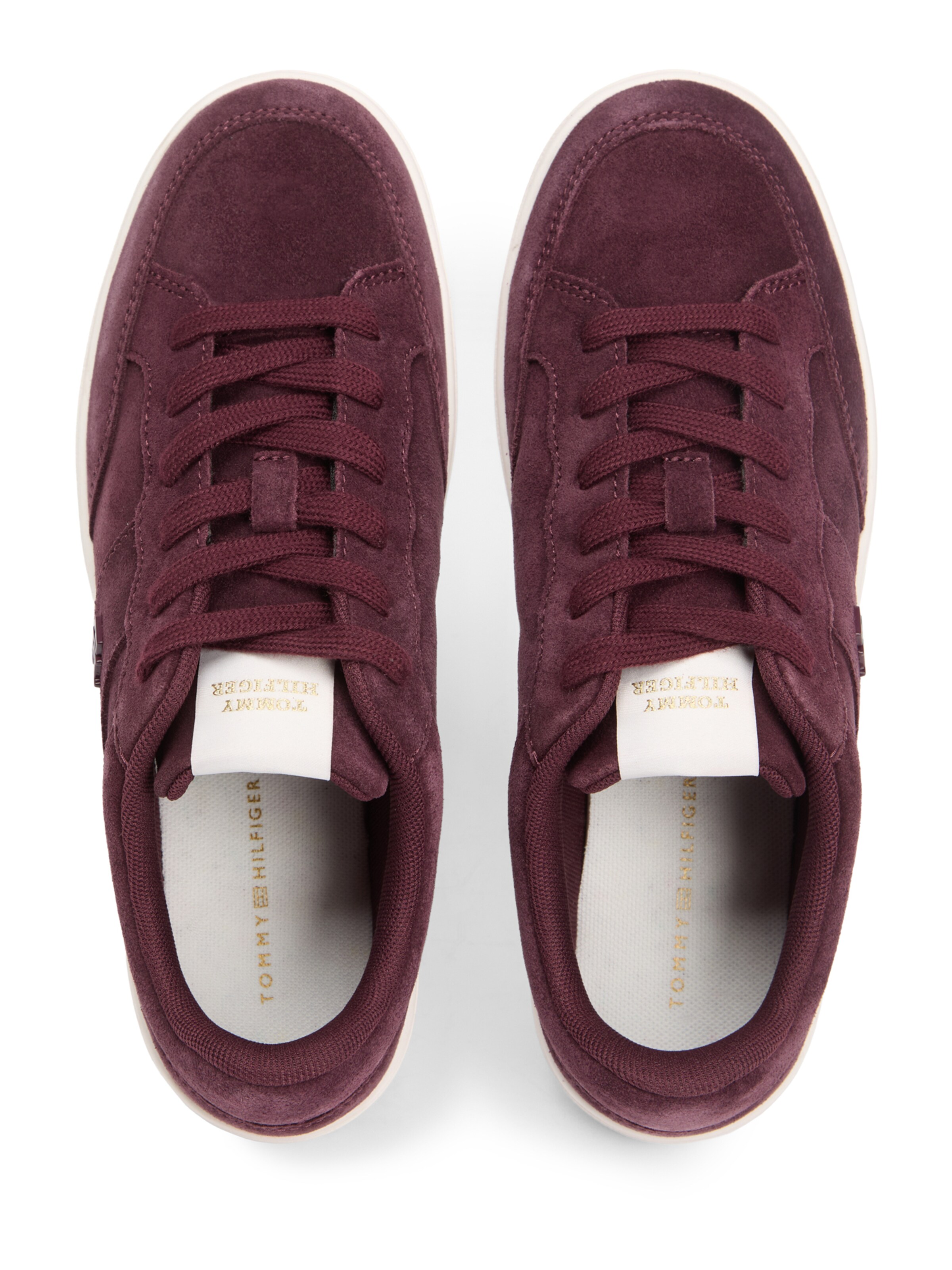 TOMMY HILFIGER Rövid szárú sportcipők 'HERITAGE COURT' - piros