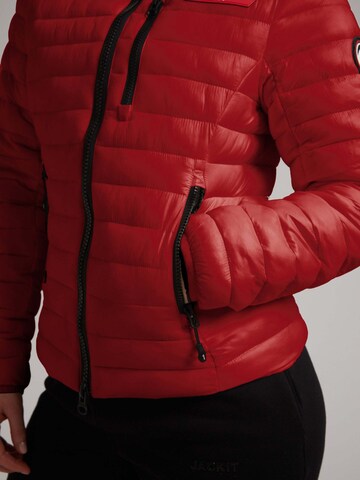 JACK1T Outdoor jacket ' SATEL1TE Kapuzen-Daunenjacke 2.0 ' in Red