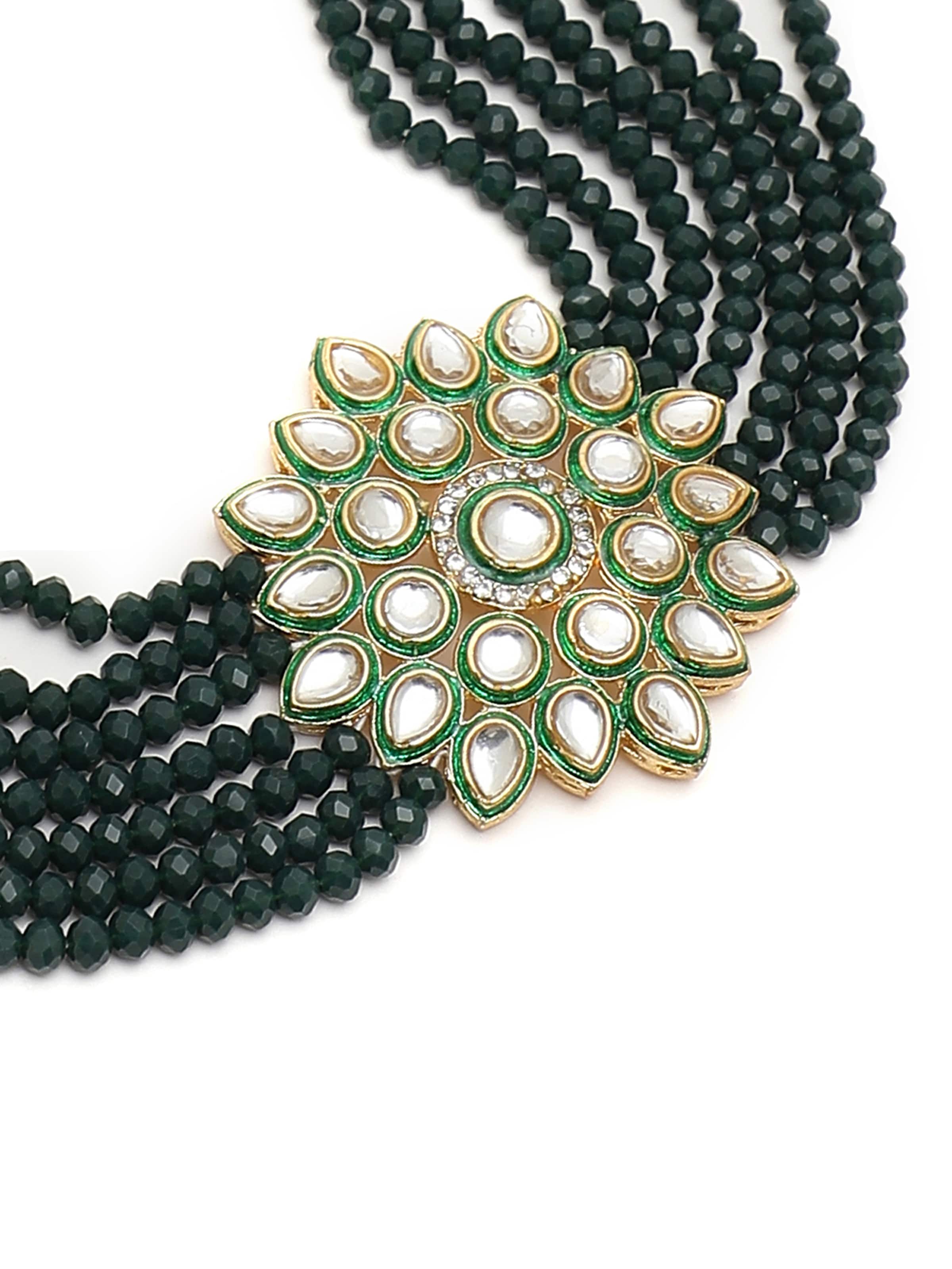Parure de bijoux 'Asiya' SOHI en vert