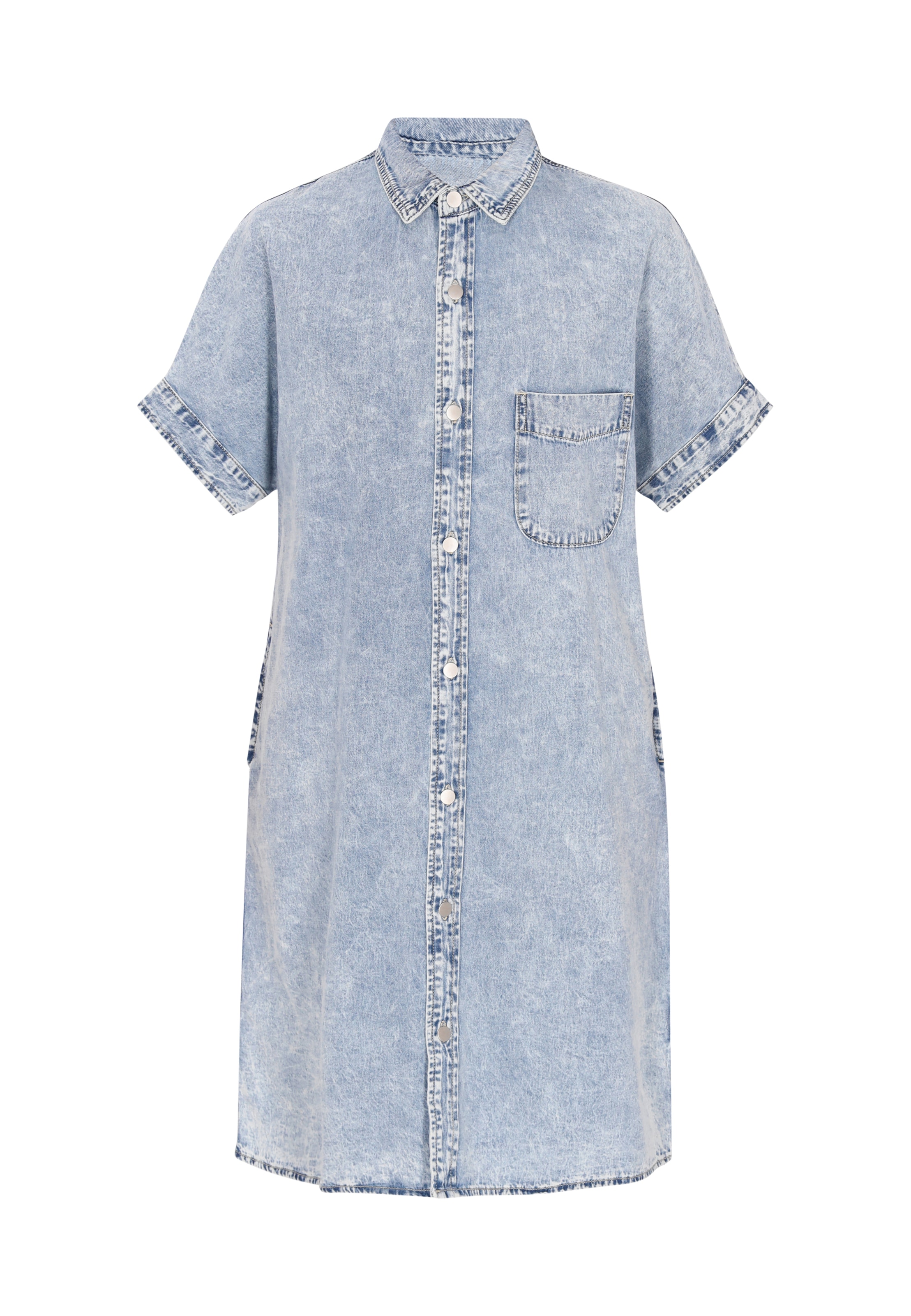 SANIKA Рокля тип риза 'Fashion Look' в синьо: отпред