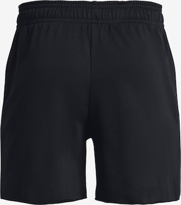 UNDER ARMOUR Regular Sportbroek 'Rival Terry 6' in Zwart