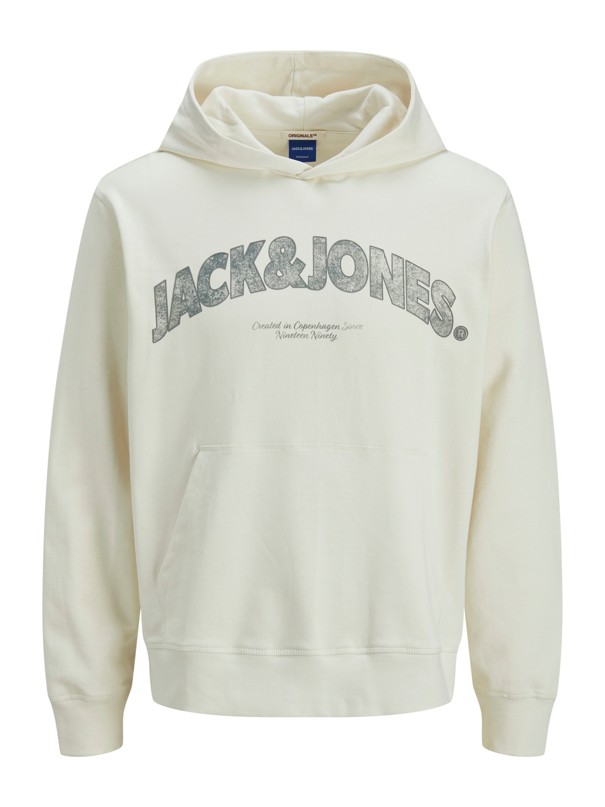 Felpa 'JORAlmeria' di Jack & Jones Plus in bianco: frontale