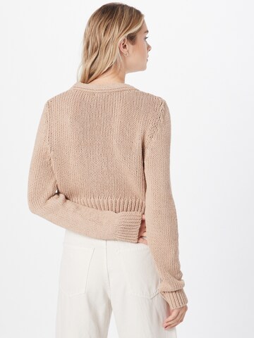 Gina Tricot Gebreid vest 'Ariel' in Beige