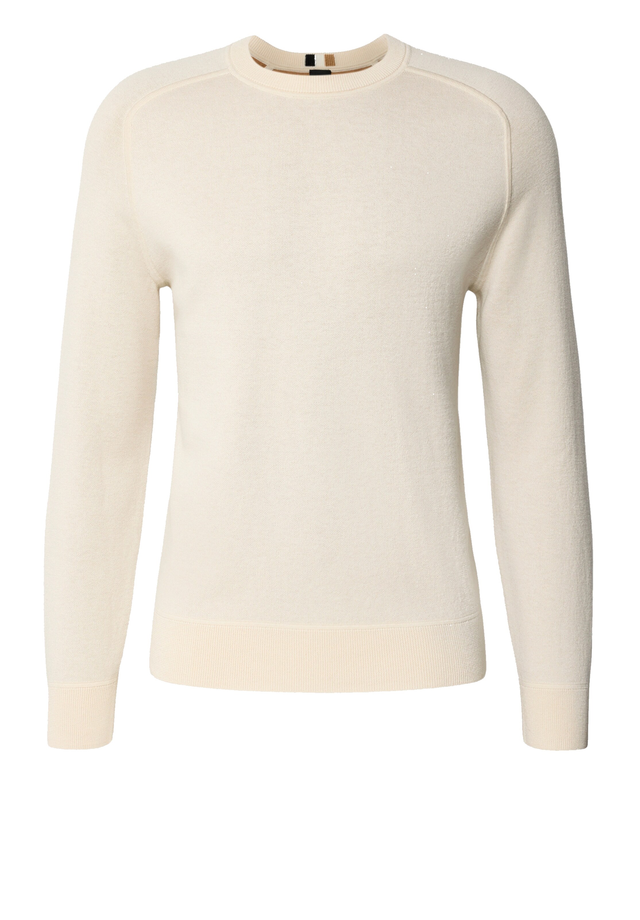 BOSS Sweater 'H-Hidoneo' in White: front