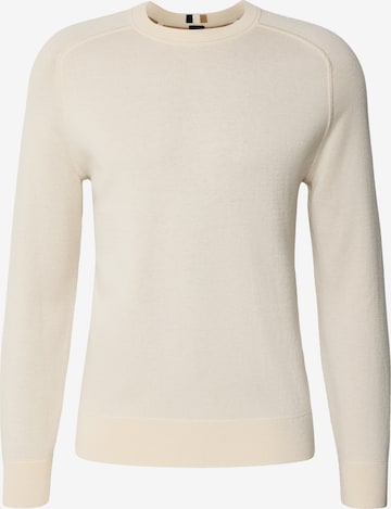 BOSS Pullover 'H-Hidoneo' in Weiß: Vorderseite