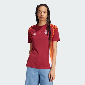 Maillot 'Lettland 24' ADIDAS PERFORMANCE en rouge : devant