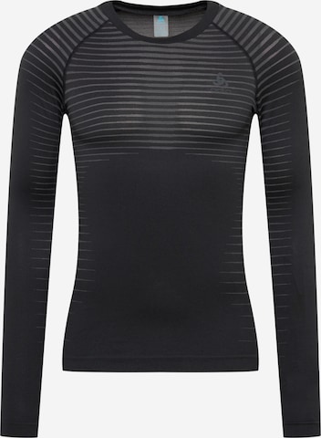 melns ODLO Sporta krekls 'PERFORMANCE LIGHT': no priekšpuses