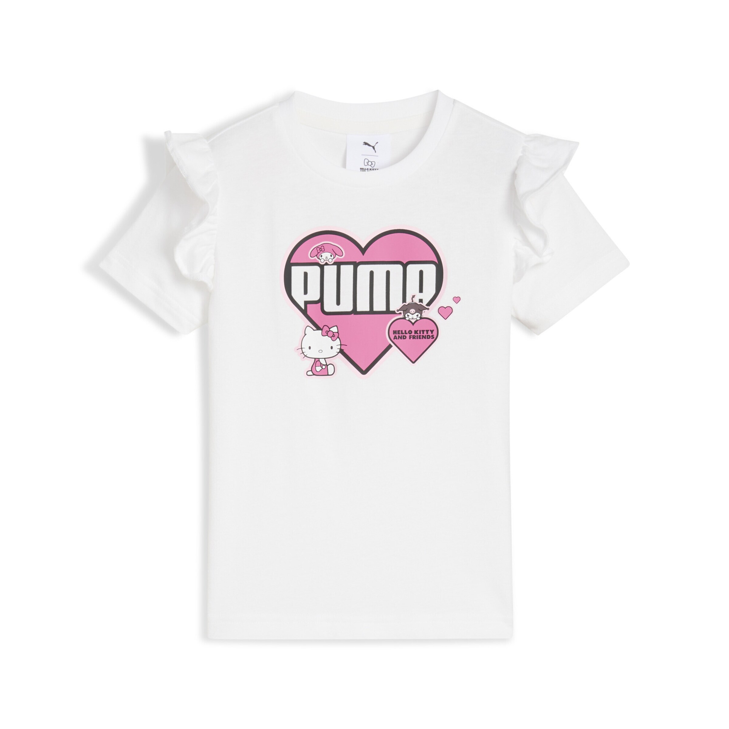 PUMA T-Shirt 'PUMA x HELLO KITTY AND FRIENDS in Weiß: Vorderseite
