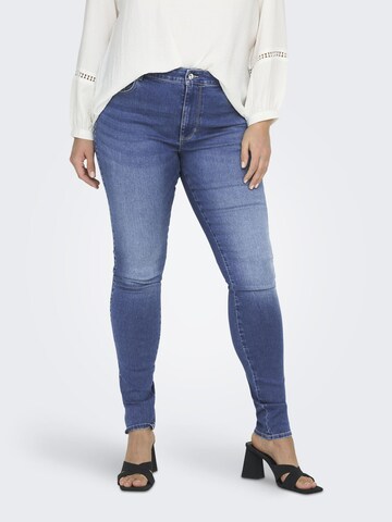 ONLY Carmakoma Skinny Jeans 'CARAUGUSTA' i blå: forside