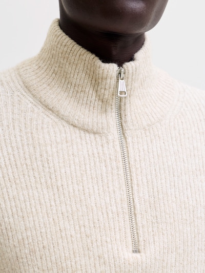 JACK & JONES Sweater 'JORFREDERIKSBERG OLLIE' in XS in Wool white, Item view