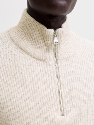 JACK & JONES Svetr 'JORFREDERIKSBERG OLLIE' – bílá