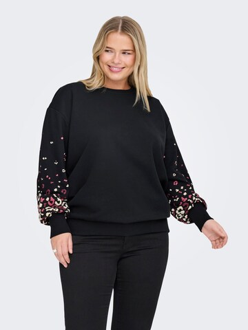 ONLY Carmakoma - Sudadera 'CARBrooke' en negro: frente