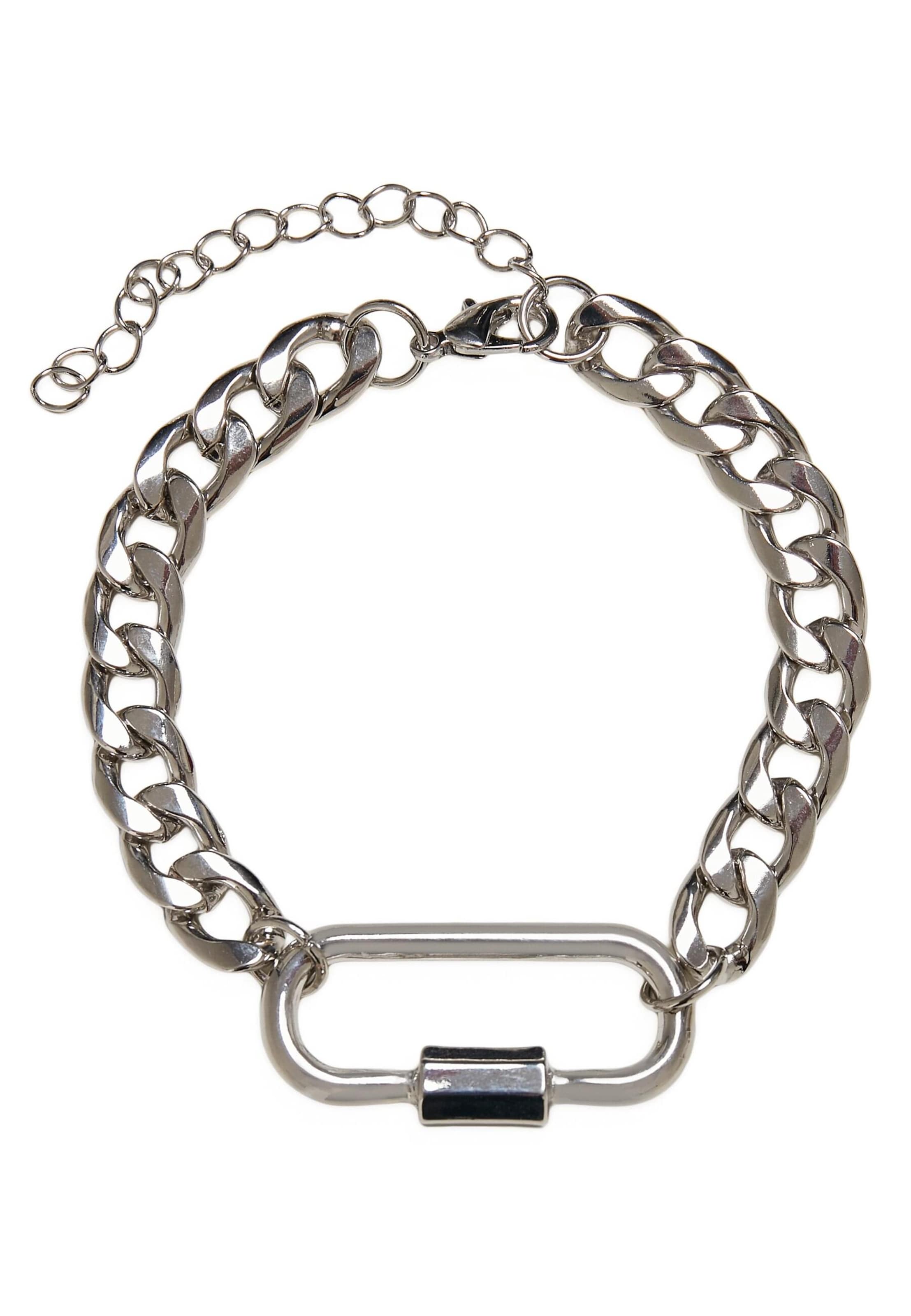 Urban Classics Armband in Zilver: voorkant