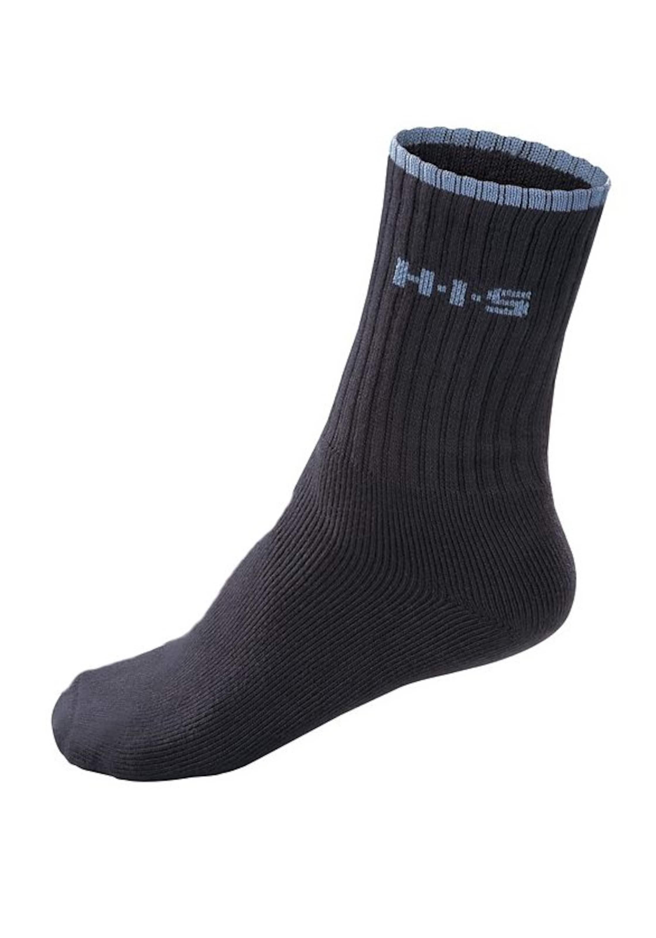 H.I.S Ponožky – modrá: přední strana