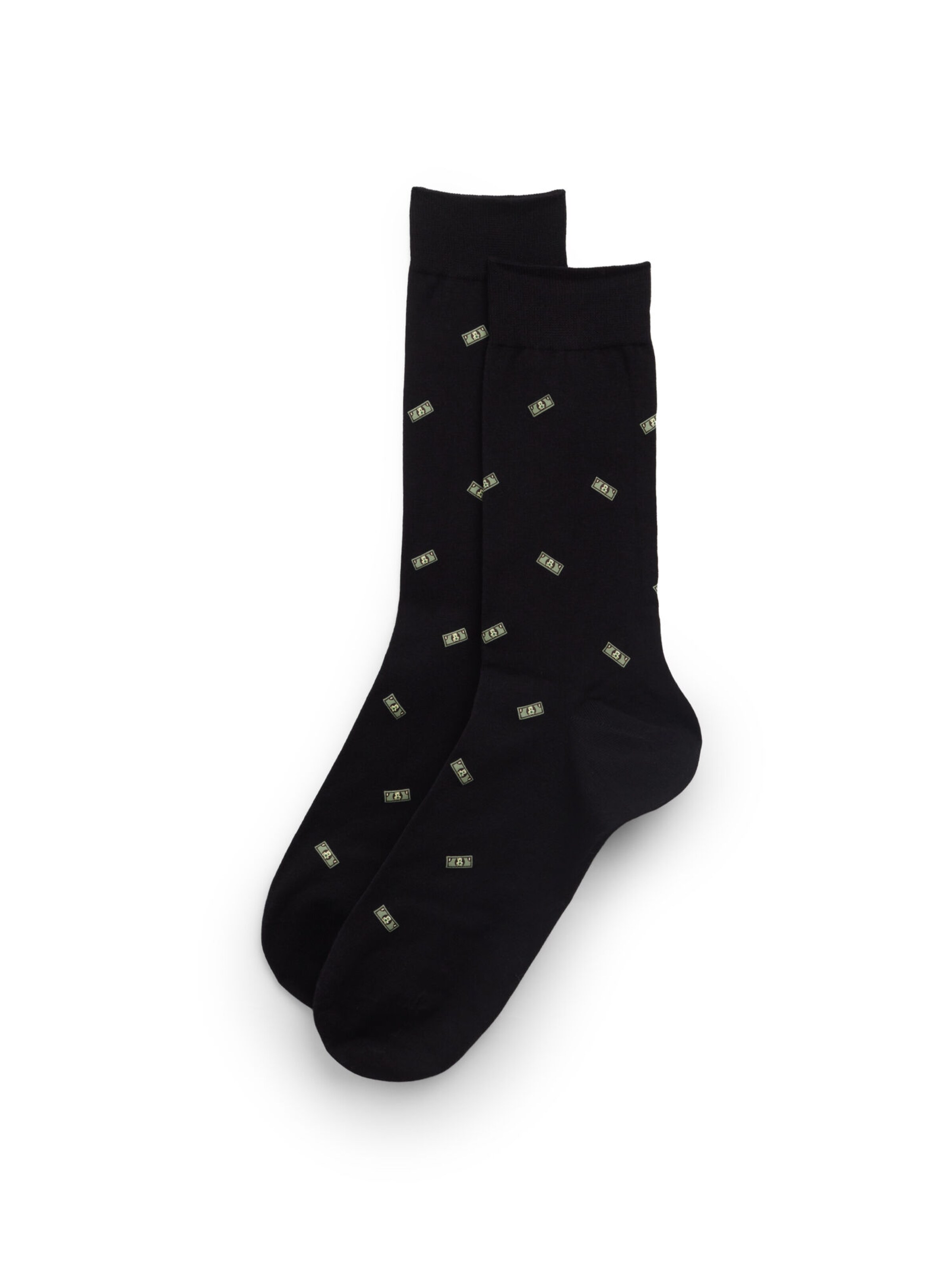 IUMAN Intimissimi Uomo Socks in Black: front