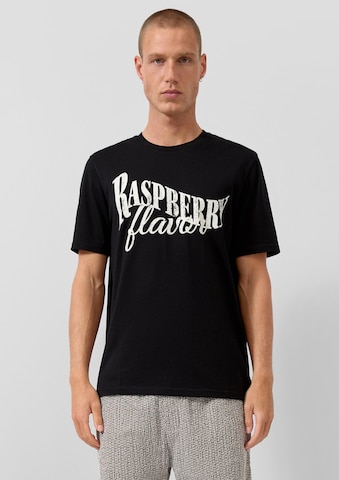 QS T-Shirt in Schwarz: Vorderseite