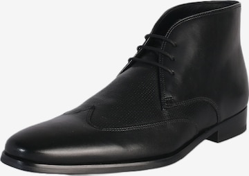 Gordon & Bros Lace-Up Shoes in Black: front