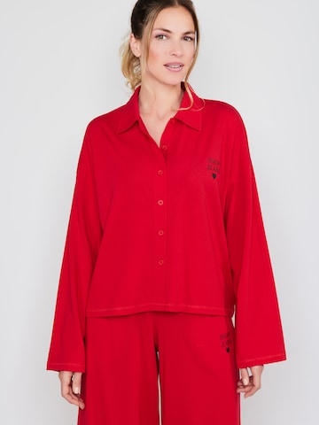 Joop Jeans - Camisa de pijama ' After Dark ' em vermelho: frente