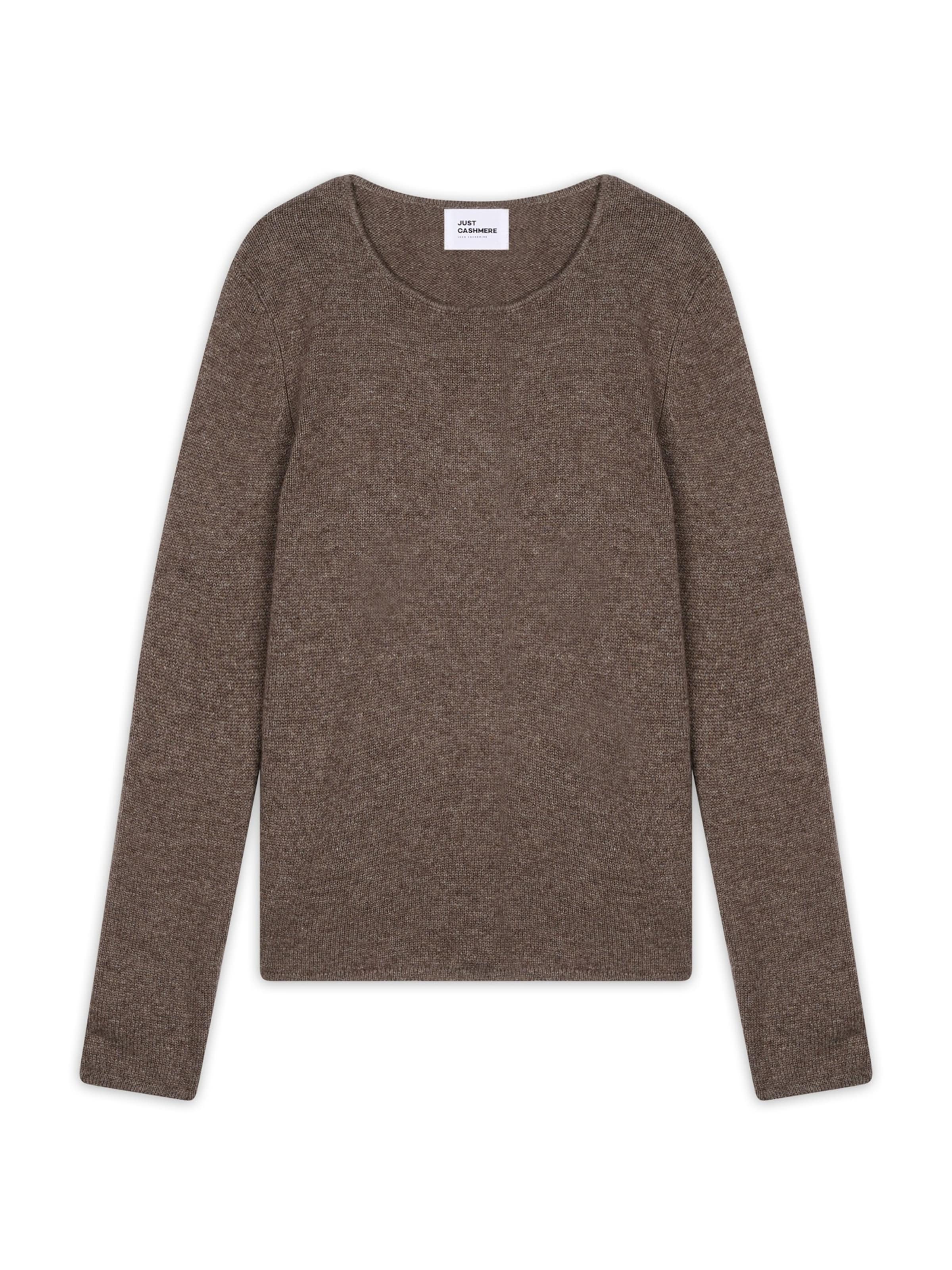 JUST CASHMERE Pulóver 'Joyce' - barna: elől