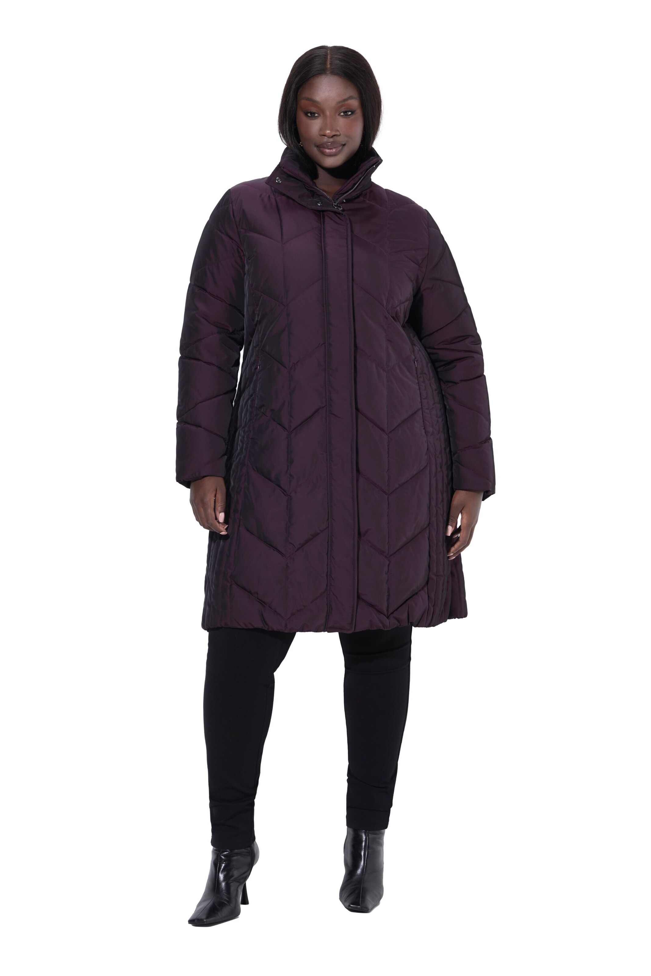 Ulla Popken Winter Jacket in Purple