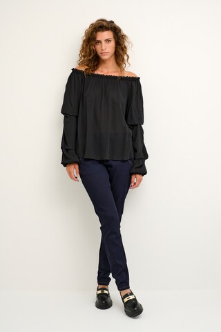 Cream Bluse in Schwarz