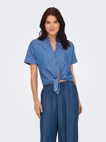 ONLY Blouse 'ONLNova' in Blauw: voorkant