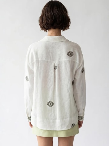 MixRay Bluse in Weiß