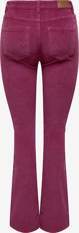 ONLY Flared Pants 'MARY' in Pink