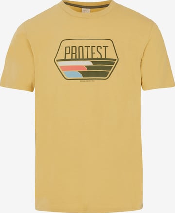PROTEST Shirt 'PRTSTAN' in Geel: voorkant