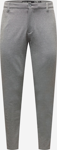 INDICODE JEANSSlimfit Chino hlače 'Roedekro' - siva boja: prednji dio
