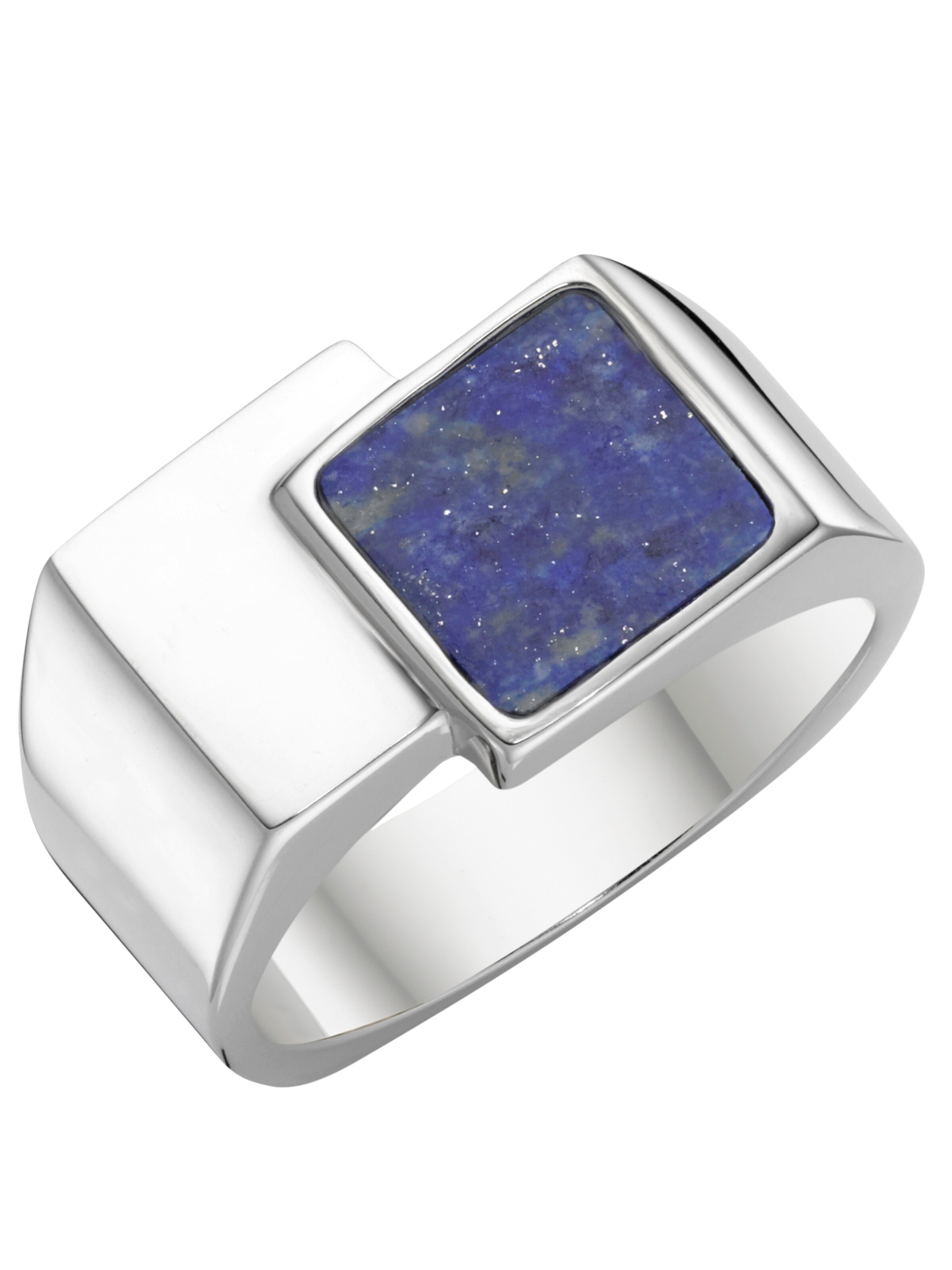 Anello di Giorgio Martello Milano in blu: frontale