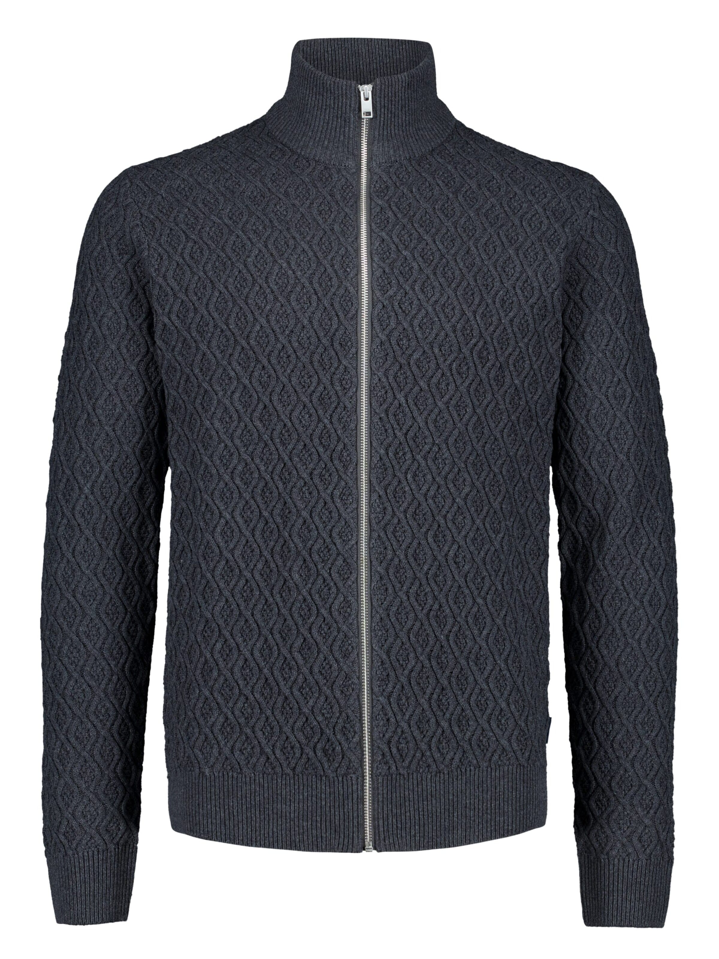 Lindbergh Strickjacke‌‌‌‌‌‌‌‌ in XXXL in anthrazit, Produktansicht